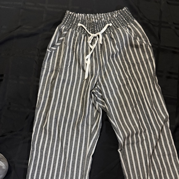 Striped Drawstring Pants - Picture 6 of 7